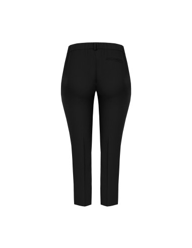 Calças Curvy de corte cigarro em tecido cadi com elástico atrás Rinascimento Curvy