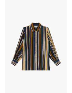 Camisa às riscas com botões e mangas compridas Dixie 2