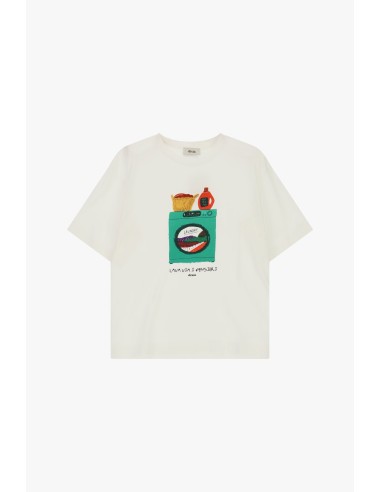 T-shirt de mangas curtas com estampado Máquina de Lavar Relax Dixie