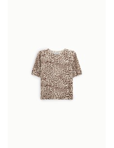 Camisola com estampado animal e mangas curtas Please 2