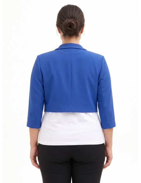 Casaco Spencer Curvy em crepe scuba Rinascimento Curvy