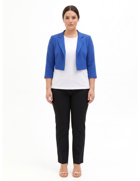 Casaco Spencer Curvy em Crepe Scuba Rinascimento Curvy