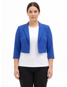 Casaco Spencer Curvy em crepe scuba Rinascimento Curvy