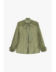 Camisa às riscas com laço e mangas largas Dixie 2