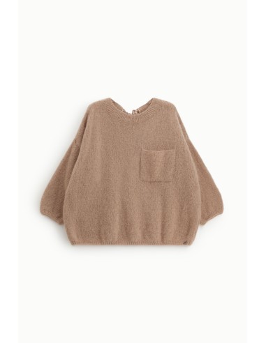 Camisola oversized com bolso e laço nas costas Dixie