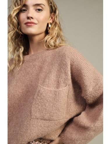 Camisola oversized com bolso e laço na parte de trás Dixie