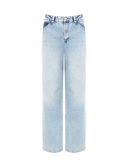 Jeans Palazzo Lavagem Clara Rinascimento