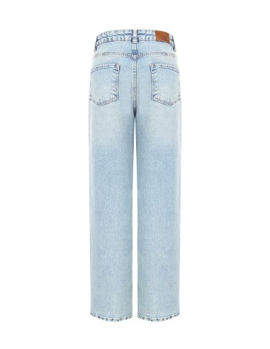 Jeans Palazzo Lavagem Clara Rinascimento