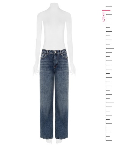Jeans Palazzo Lavagem Clara Rinascimento
