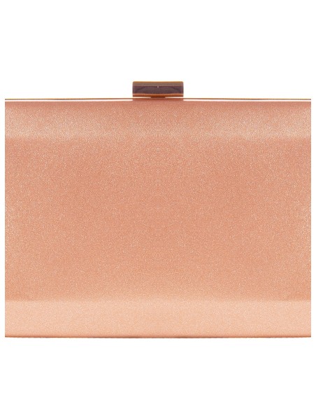 Clutch rígida com glitter e alça de corrente Rinascimento
