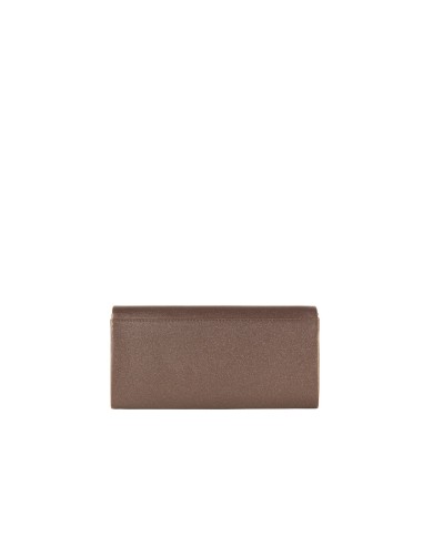 Pochette rígida com glitter, detalhe metálico e alça de corrente Rinascimento