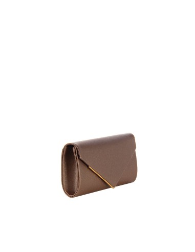 Clutch rígida com glitter, detalhe metálico e alça de corrente Rinascimento
