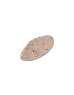 Boina em mistura de viscose e lã com cristais cabochão Rinascimento