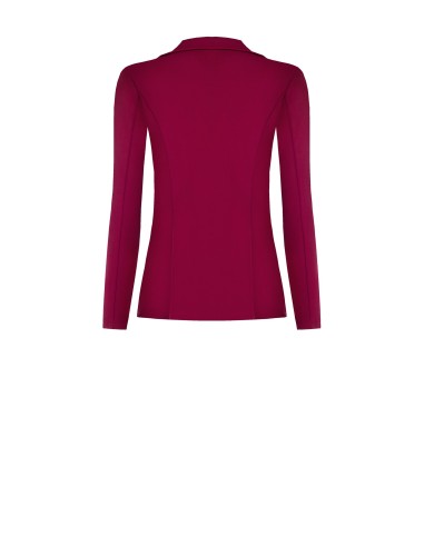 Blazer de peito duplo em crepe scuba Rinascimento