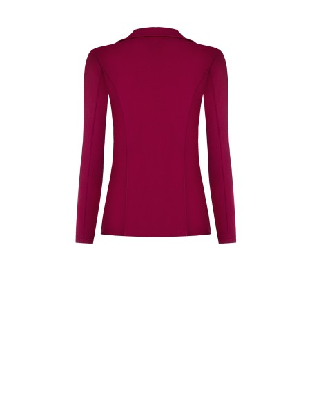 Blazer de peito duplo em crepe scuba Rinascimento