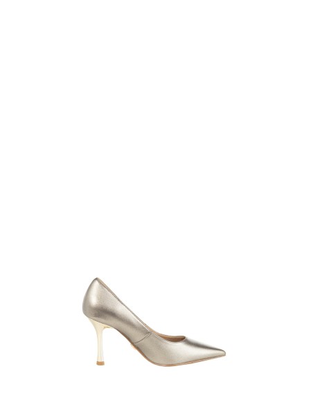 Escarpins stiletto com glitter e salto alto metálico Rinascimento