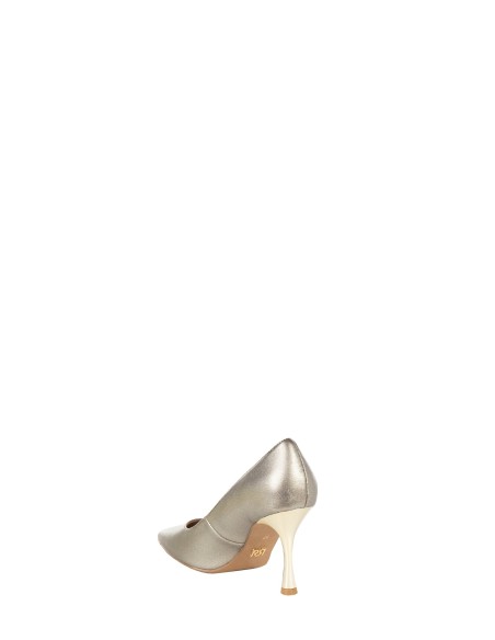 Decote stiletto com glitter e salto alto metálico Rinascimento