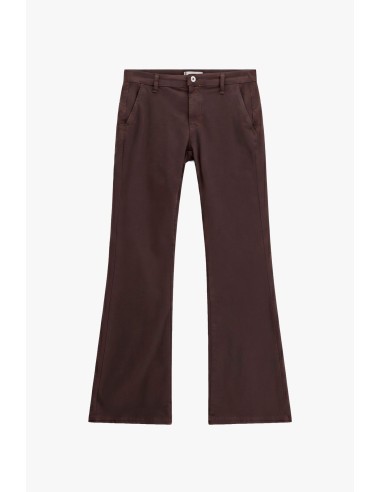 Calças flare fit com bainha evasé e bolsos chino Please