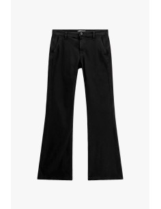 Calças de corte flare com bainha evasé e bolsos tipo chino Please