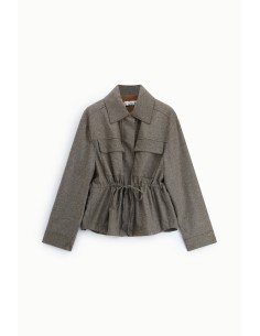 Camisa-Jaqueta com Fecho e Bolsos Frontais Please 2