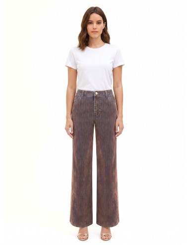 Calças de ganga wide leg aveludadas Rinascimento