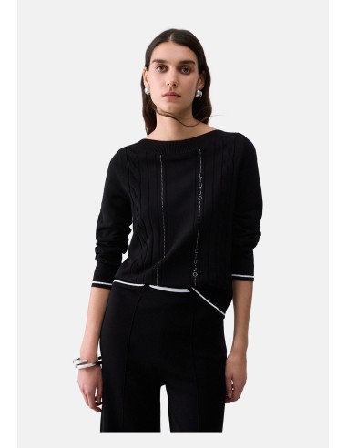 Camisola com contornos contrastantes Liu Jo