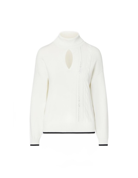 Camisola de gola alta com cut-out Liu Jo