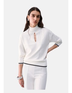 Camisola de gola alta com cut-out Liu Jo
