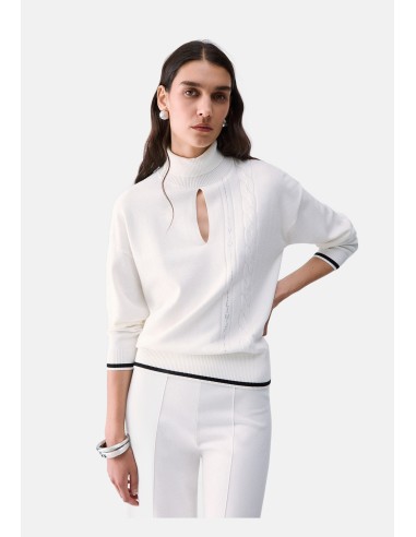 Camisola de gola alta com cut-out Liu Jo