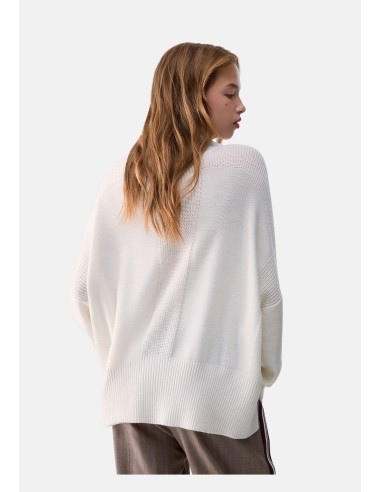 Camisola de gola alta em mistura de lã com botões Liu Jo