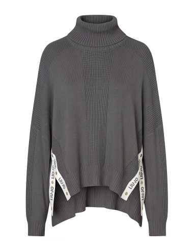Camisola de gola alta em mistura de lã com botões Liu Jo