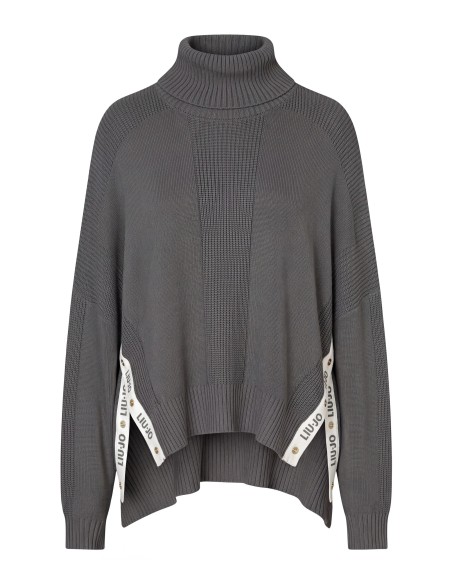 Camisola de gola alta em mistura de lã com botões Liu Jo