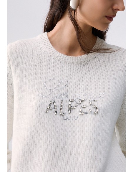Camisola com detalhe de joia Liu Jo
