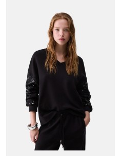 Sweatshirt com lantejoulas Liu Jo