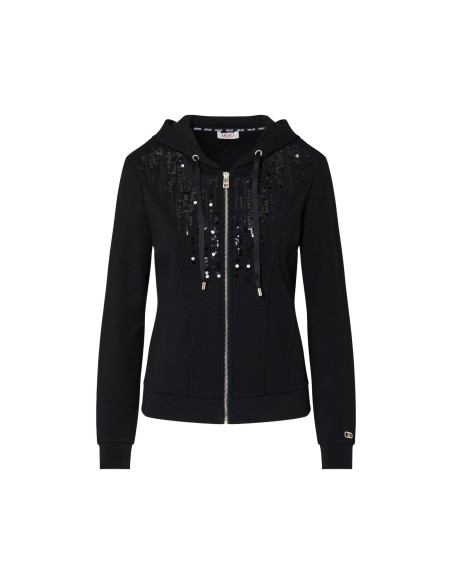 Sweatshirt com capuz e lantejoulas Liu Jo