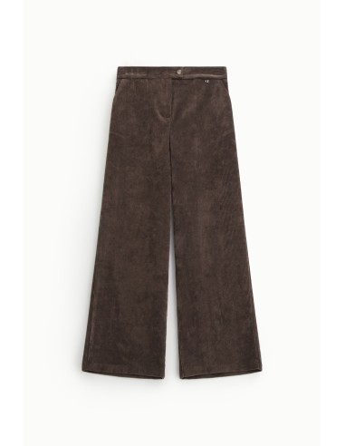Calças de perna larga em bombazina Dixie