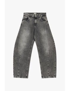 Jeans de corte balloon com lavagem de efeito vintage Dixie