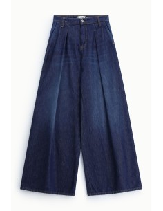 Jeans Ampi com pregas e cintura subida Please 2