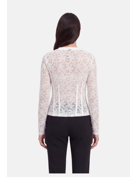 Camisola em renda e lurex Liu Jo