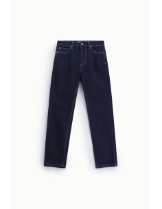 Jeans de perna direita com costuras em contraste Please 2