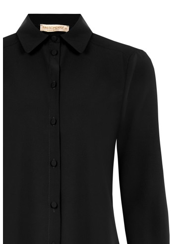 Camisa cintada em cetim mate Rinascimento