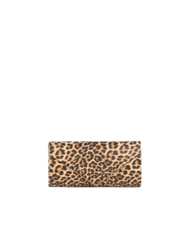 Clutch rígida com glitter, detalhe metálico e alça de corrente Rinascimento