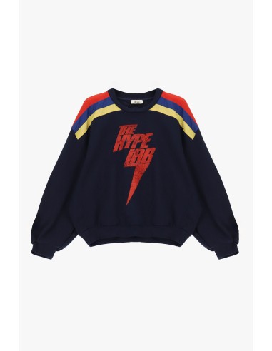 Sweatshirt de gola redonda com estampado gráfico e detalhes coloridos Dixie