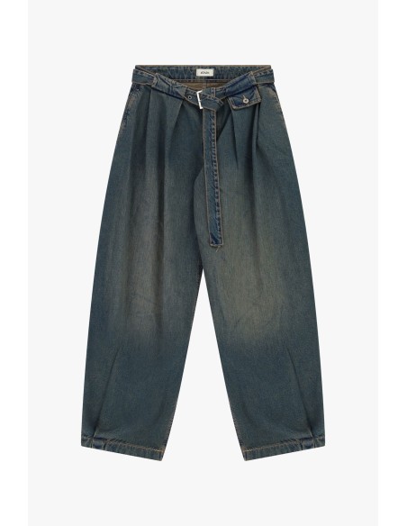 Jeans Paperbag de Cintura Alta com Cinto a Condizer Dixie