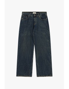 Jeans de perna larga com efeito usado e cintura normal Dixie 2