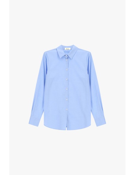 Camisa clássica com mangas compridas e fecho frontal com botões Dixie