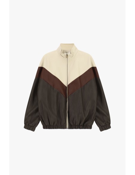 Bomber com padrão Chevron e fecho frontal Dixie
