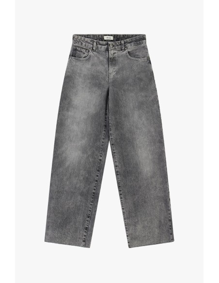 Jeans de perna larga com lavagem de efeito vintage Dixie