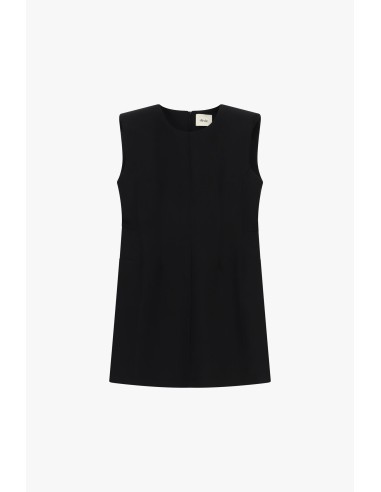 Vestido curto sem mangas com fecho-éclair nas costas Dixie