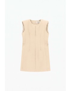 Vestido Curto Sem Mangas Com Fecho-éclair Traseiro Dixie